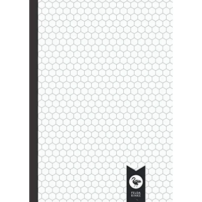 Abbildung von Hexagonal Graph Paper A4: Notebook Exercise Book with Grid for Easy Drawing of Organic Chemistry Structures 110 Pages 55 Sheets DIN A4 Format