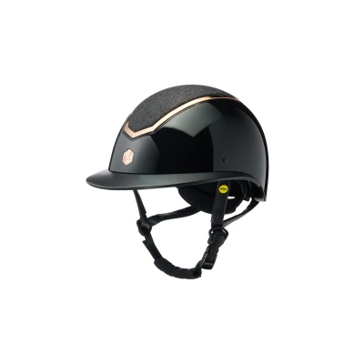 Abbildung von Charles Owen Reithelm Kylo Sparkly Wide Peak MIPS Black Gloss/Rose Gold 58 61cm Agradi.deVerkauft von Agradi