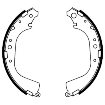 Abbildung von ABE C02039ABE Bremsbacken Hinterachse 295 50 AKEBONO TOYOTA: Land Cruiser Prado 70 SUV, SUV Cabrio, Hiace 3 Bus