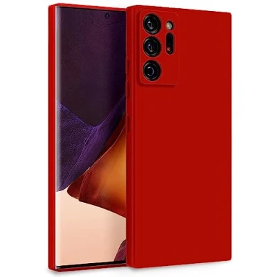 Abbildung von MyGadget Hülle für Samsung Galaxy Note 20 Ultra Zweilagige Handyhülle mit Kameraschutz Cover Innenfutter &amp; Silikon außen Rot