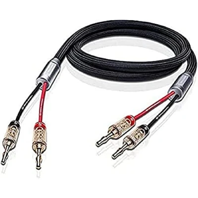 Abbildung von OEHLBACH Fusion Two B Geschirmtes High End Lautsprecherkabel Set mit Banana Verbinder, Made in Germany 2 x 3m