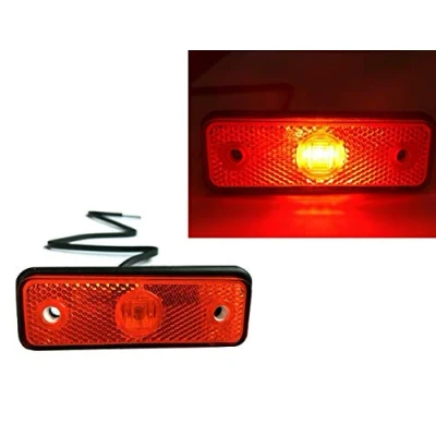 Abbildung von 2x ROT LED Begrenzungsleuchte 12V 24V Umrissleuchte Anhänger LKW E 9 102x36x17
