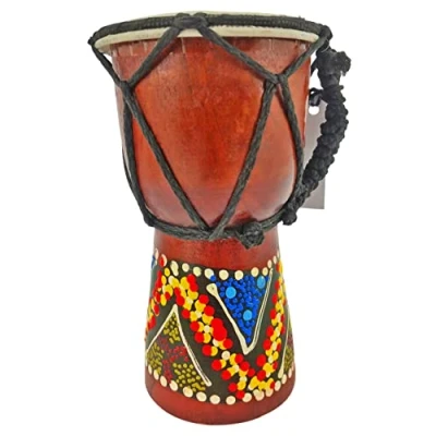 Abbildung von 12cm Djembe Trommel Bongo Bunt Bemalt