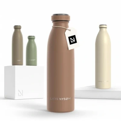 Abbildung von LARS NYSØM Isolierflasche Ren, BPA Freie Thermosflasche 350ml 500ml 750ml 1l 1,5l