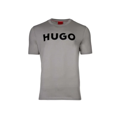 Abbildung von HUGO Dulivio Tshirt print, Herren, Größe: XXL, Medium grey