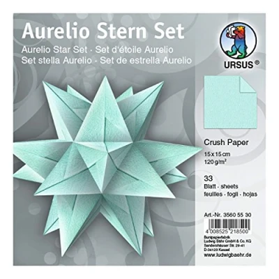 Abbildung von Ludwig Bähr Faltblätter Aurelio Stern Crush Paper 120g/qm 15x15cm VE=3
