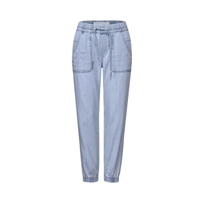 Abbildung von Street One Studio Jeans Tapered Fit, Damen, Größe: 26x28, Blau