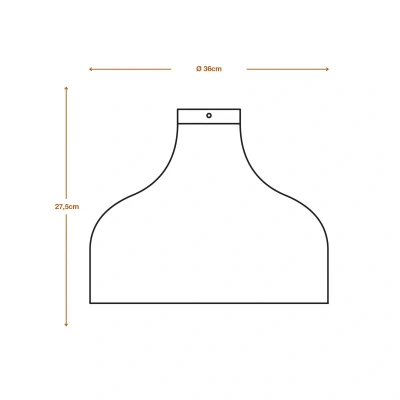 Abbildung von LEDVANCE Deckenleuchte Decor Cardboard Hat braun aus Wellpappe, leicht, E27, 360 mm Durchmesser, Leuchtenschirm recyceltem Material, nachhaltig durch austauschbare Lichtquelle, einfache Montage