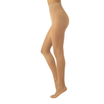 Abbildung von CALZITALY Stützstrumpfhose mit starker Kompression 10 mm/Hg, Feine Kompressionsstrumpfhosen Damen, S, M, L, XL, XXL, 3XL, 4XL, 70 DEN, Made in Italy (XXL, Natural Tan)
