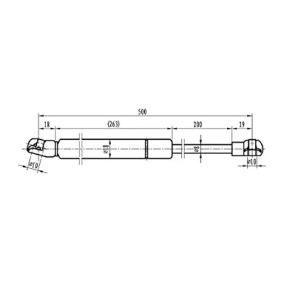 Abbildung von MAPCO 91815 Motorhaubendämpfer 190 VOLKSWAGEN: Lupo / 3L