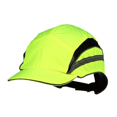 Abbildung von 3M™ First Base™ 3 Anstoßkappe 2021866, Classic, fluoreszierende Warnfarbe, Gelb, verkürzter Schirm, 55 mm