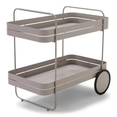 Abbildung von Spinder Design Servierwagen Gin &amp; Trolley aus Stahl (Silky Taupe)
