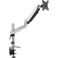 Abbildung von DIGITUS Monitorhalterung Klemme &amp; Gasdruckfeder 1 Monitor Bis 27 Zoll 1x 8 kg VESA 75 100 Silber
