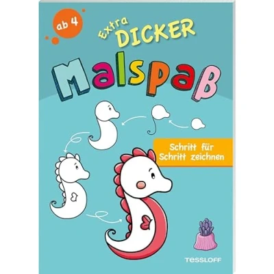 Abbildung von Extradicker Malspaß. Schritt für Zeichnen / Anleitung zum Zeichnenlernen Kinder ab 4 Jahren: lernen Kindergartenkinder Jahren (Malbücher und blöcke)