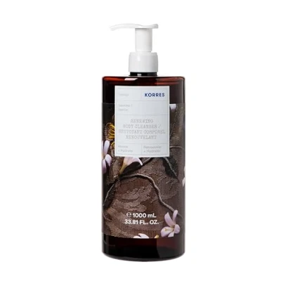 Abbildung von KORRES JASMINE Revitalisierendes Duschgel in XXL Größe, mit leckeren Duft von zartem Jasmin, Jumbo Size, vegan, 1l