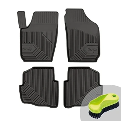 Abbildung von FROGUM No.77 Gummimatten Ganzjahresset von Auto Fußmatten Autofussmatten für Skoda Fabia I 1999 2008 Langlebiges TPE Material