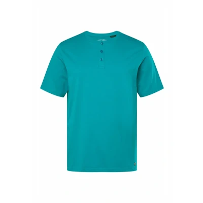 Abbildung von JP1880 Henley Tshirt basic, Herren, Größe: 7XL, Turquoise