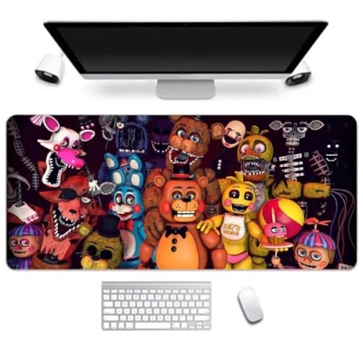 Abbildung von OSRDFV FNAF Mauspad Anime 3D Druck Gaming für PC Büro Schreibtisch 300 x 800 mm (Typ 1)