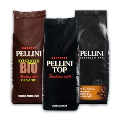 Abbildung von Pellini Kaffeebohnen Verkostungsset Top, Bio, Vivace, 3 Packungen à 500g (1,5 kg)