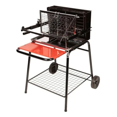 Abbildung von Somagic JBQ1305006 Holzkohlegrill, vertikal, Umdrehung, Gitter, Grau