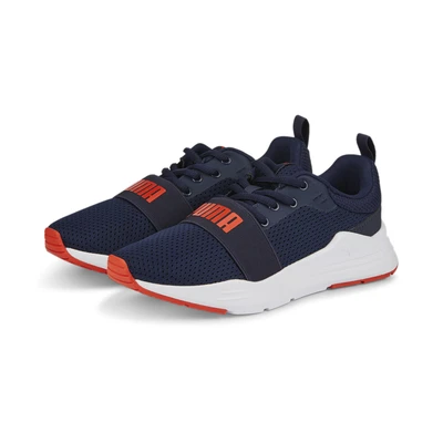 Abbildung von Puma Wired RUN JR Unisex Laufschuh Neutral für Kinder, Größe: 35.5, Peacoat/red Schuhe
