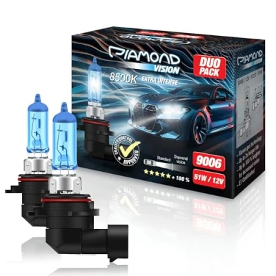 Abbildung von Diamond Vision 2x HB4 12V 51W Xenon Look Halogen KFZ Autolampen zweimal so langlebig Duobox E Prüfzeichen PX26D