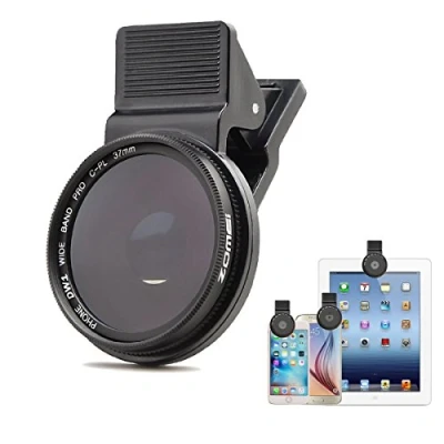 Abbildung von ZoMei Flycoo Professional Circular Polarisationsobjektiv für Handy, CPL Filter, 37 mm, iPhone 6S Plus 7, Samsung Galaxy S8, Android Smartphones