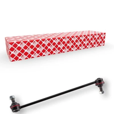 Abbildung von febi BILSTEIN 28575 Koppelstange Vorderachse links 341 M12 x 1,25 Plus mit selbstsichernder Mutter Stahl schwarz HYUNDAI: SANTA FE 2, ix55