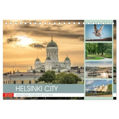 Abbildung von HELSINKI CITY (Tischkalender 2025 DIN A5 quer), CALVENDO Monatskalender