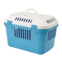 Abbildung von Savic Discovery 1 Transportbox, 33x48x31 cm, weiß/pazifikblau