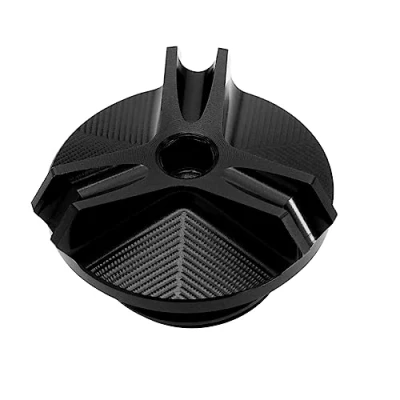 Abbildung von SG Store Motorölablassschraube Sump Nut Cup Plug Cover Kompatibel mit Kawasaki Z900/Z400/Z650/Z900/Z1000 M20x2,5 CNC Aluminiumlegierung Motorradteile Schwarz