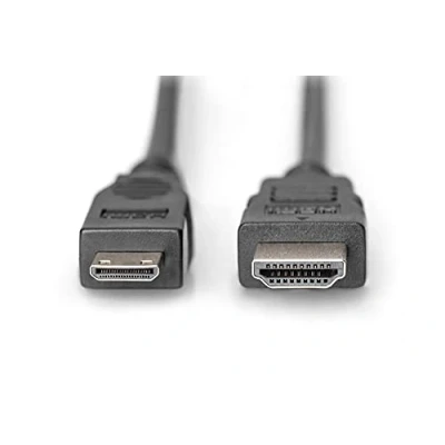 Abbildung von DIGITUS HDMI High Speed Anschlusskabel, Type C Typ A St/St, 3.0m, Ultra HD 24p Vergoldete Kontakte Schwarz