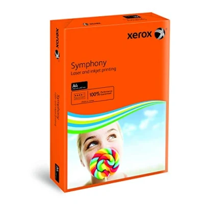 Abbildung von Xerox Druckerpapier Symphony, Intensivfarben, Format DIN A4, 80 g/m², 500 Blatt
