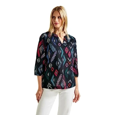 Abbildung von Cecil Print Bluse, Damen, Größe: Small, Blau