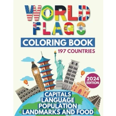 Abbildung von World Flags Coloring Book: Learn All Countries of the / Geography Gift for Kids and Adults