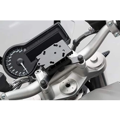 Abbildung von SW MOTECH QUICK LOCK Navi Halter an Lenker für BMW/Triumph