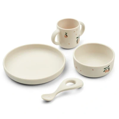Abbildung von LIEWOOD Vivi Gemustertes Geschirr Set, Peach/Sea Shell
