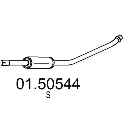 Abbildung von MTS 01.50544 Mittelschalldämpfer 1500 TOYOTA: Starlet V Schrägheck