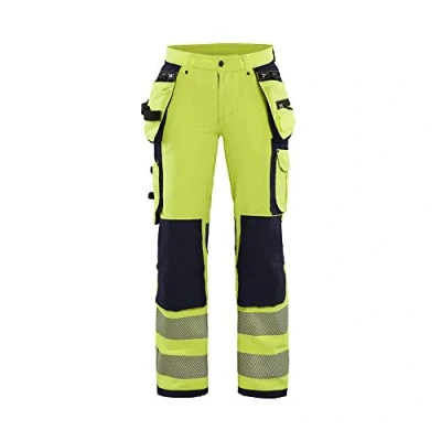 Abbildung von Blaklader 719716423389C46 Damen 4 Wege Stretch Hi Vis Hose, High Gelb/Marineblau, Größe C46