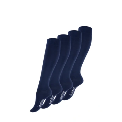 Abbildung von Vincent Creation 4 PAAR Kniestrümpfe, Damen, Größe: 35 38, Marineblau