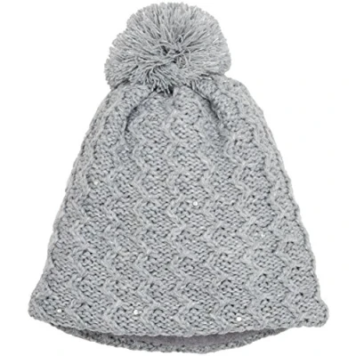 Abbildung von Sterntaler Mädchen Strickmütze Mütze, Grau (Silber Melange 542), 53