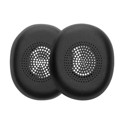 Abbildung von kwmobile 2X Ohrpolster kompatibel mit Jabra Evolve 2 30 Polster Kopfhörer aus Kunstleder für Over Ear Headphones