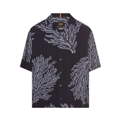 Abbildung von BOSS Lapisy Hemd, Herren, Größe: Small, Dark blue