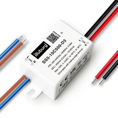 Abbildung von illuburg LED Trafo Dimmbar Triac 500mA Konstantstrom 5W 10W Netzteil Treiber Transformator Driver