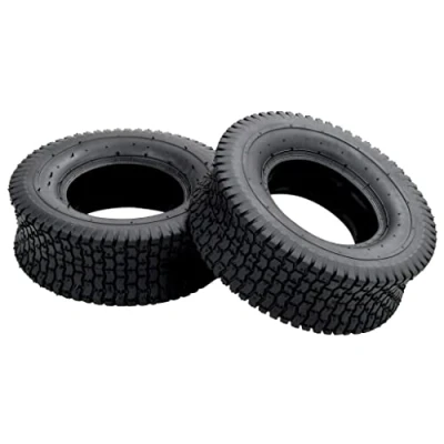Abbildung von vidaXL Schubkarren Rad Schubkarrenreifen 2 Stk. 13x5.00 6 4PR Gummi (2 St)