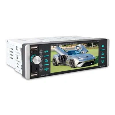 Abbildung von 5,1 Zoll Single Din Autoradio mit IPS Touchscreen, Unterstützung für Bluetooth, FM Spiegelverbindung, Smart Voice/4USB/RDS/Fernbedienung