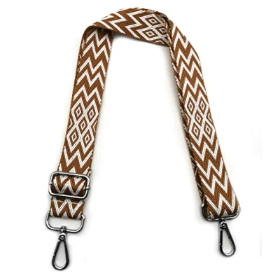 Abbildung von Taschengurte zum Wechseln Braun, Verstellbarer Schultergurt für Taschen, Taschengurt Breit Schulterriemen mit Karabiner Silber 3.8cm, Umhängegurt Tragegurt Taschen Damen DIY, #3