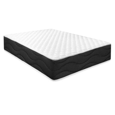 Abbildung von Homey Viskoelastische Matratze Sleep Pro, wendbar, mit Kern von hoher Dichte, optimale Festigkeit und Komfort, Memory Schaum, Weiß/Schwarz, 80x190