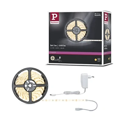 Abbildung von Paulmann LED Streifen SimpLED Strip Set 5m 17W 230/12V DC Weiß Metall Kunststoff, 1 flammig