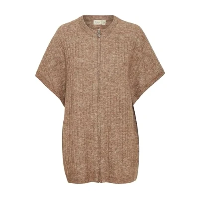 Abbildung von Fransa Strickjacke, Damen, Größe: Large, Rain drum melange